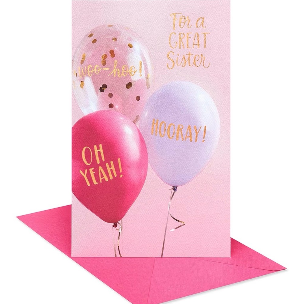 American Greetings Birthday Card for Sister (Hooray!) - Picture 3 of 7